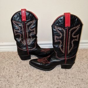 FRYE studded cowgirl boots